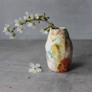 Pastel Faceted Bud Vase - Tribe Castlemaine