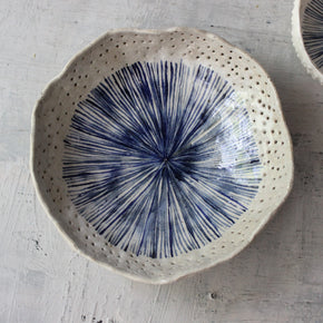 Pierced Indigo Star Bowls - Tribe Castlemaine