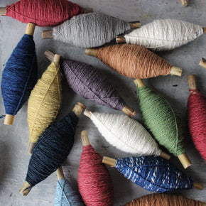 Plant Dyed Cotton Thread Bobbins - Tribe Castlemaine