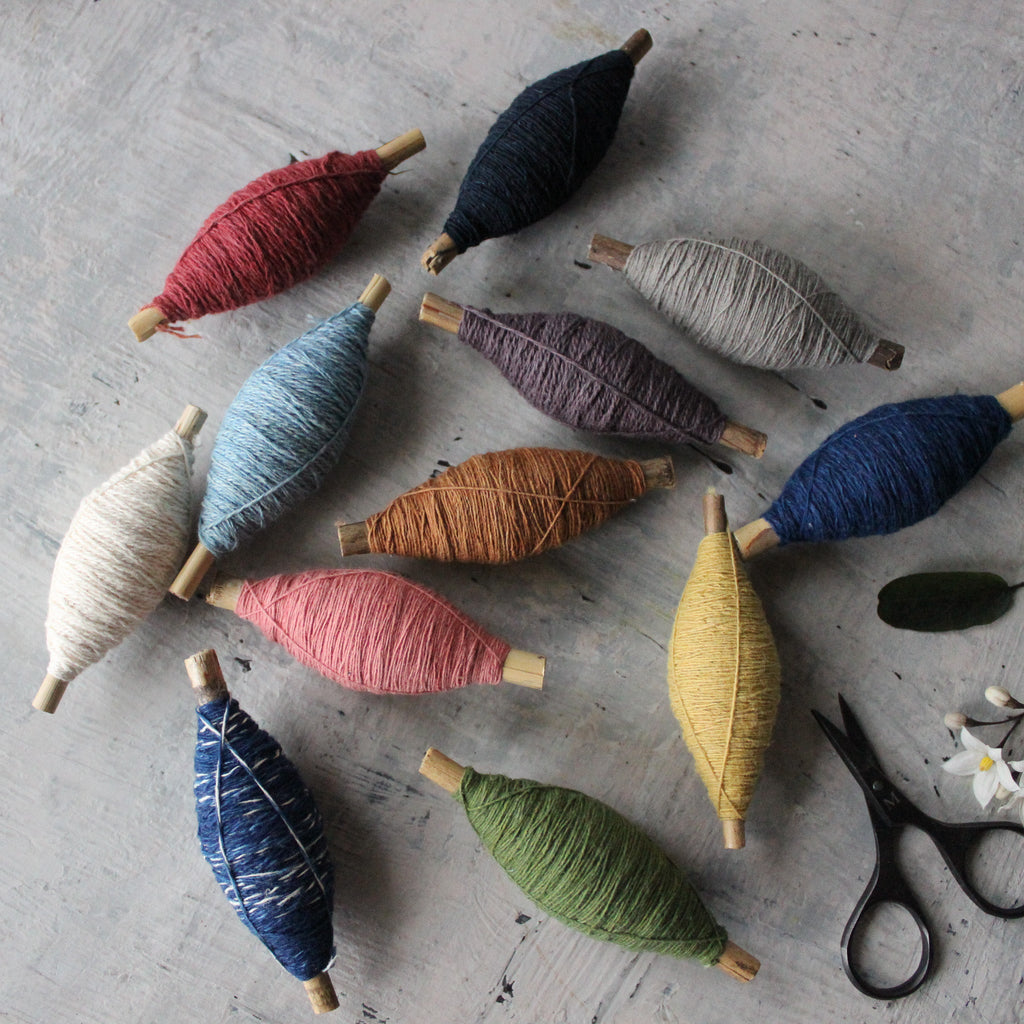 Plant Dyed Cotton Thread Bobbins - Tribe Castlemaine