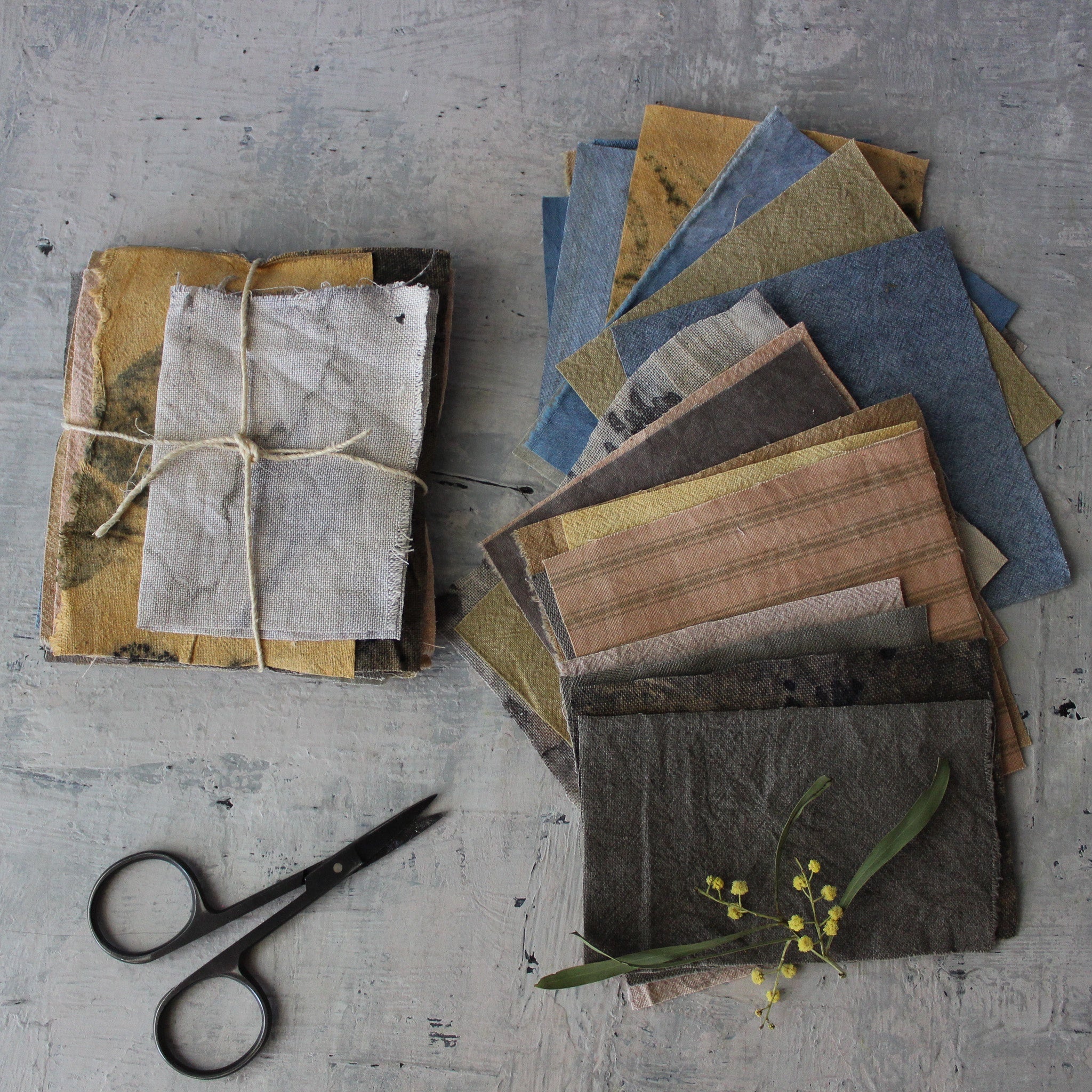Plant Dyed Fabric Remnant Pack - Tribe Castlemaine