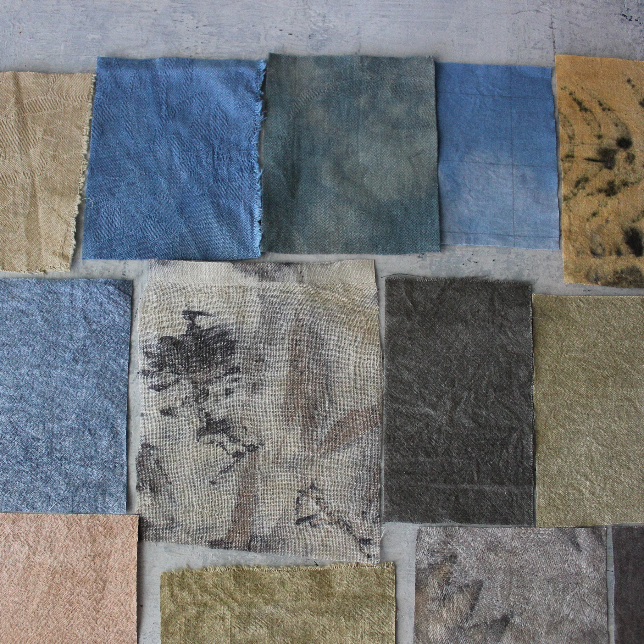 Plant Dyed Fabric Remnant Pack - Tribe Castlemaine