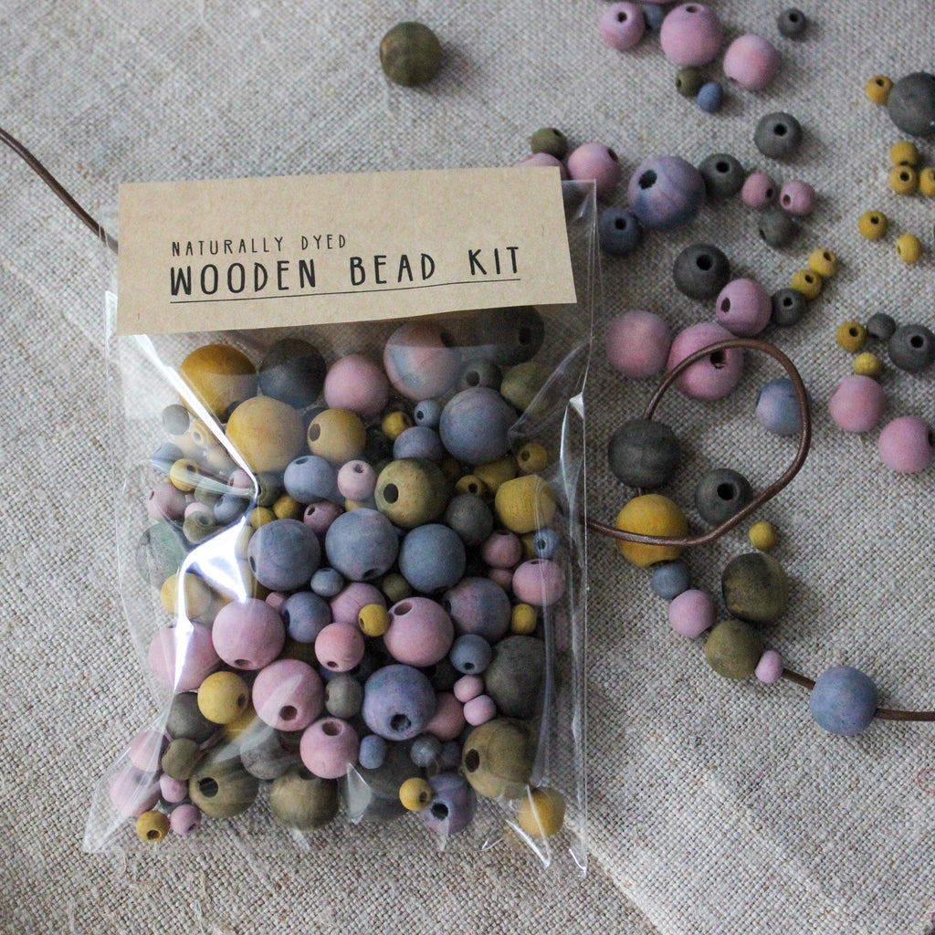 Plant Dyed Wooden Bead Kit - Tribe Castlemaine