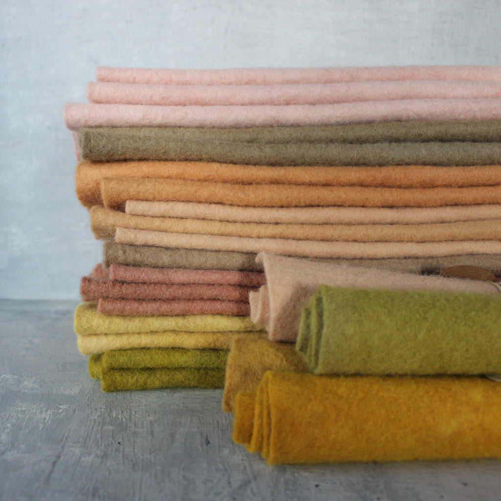 Plant Dyed Wool Felt Sheets - Tribe Castlemaine