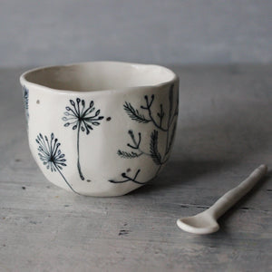 Porcelain Cups : Feather Dandelion Twig - Tribe Castlemaine
