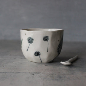 Porcelain Cups : Feather Dandelion Twig - Tribe Castlemaine