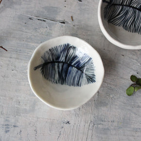 Porcelain Feather Trinket Dishes - Tribe Castlemaine