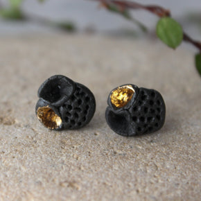 Porcelain Studs Black Rock Coral - Tribe Castlemaine