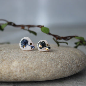 Porcelain Studs Dandelion 2 - Tribe Castlemaine