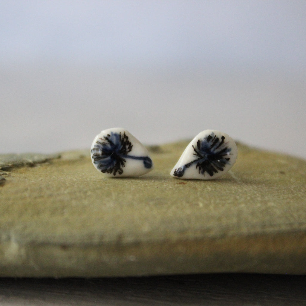 Porcelain Studs Dandelion 2 - Tribe Castlemaine