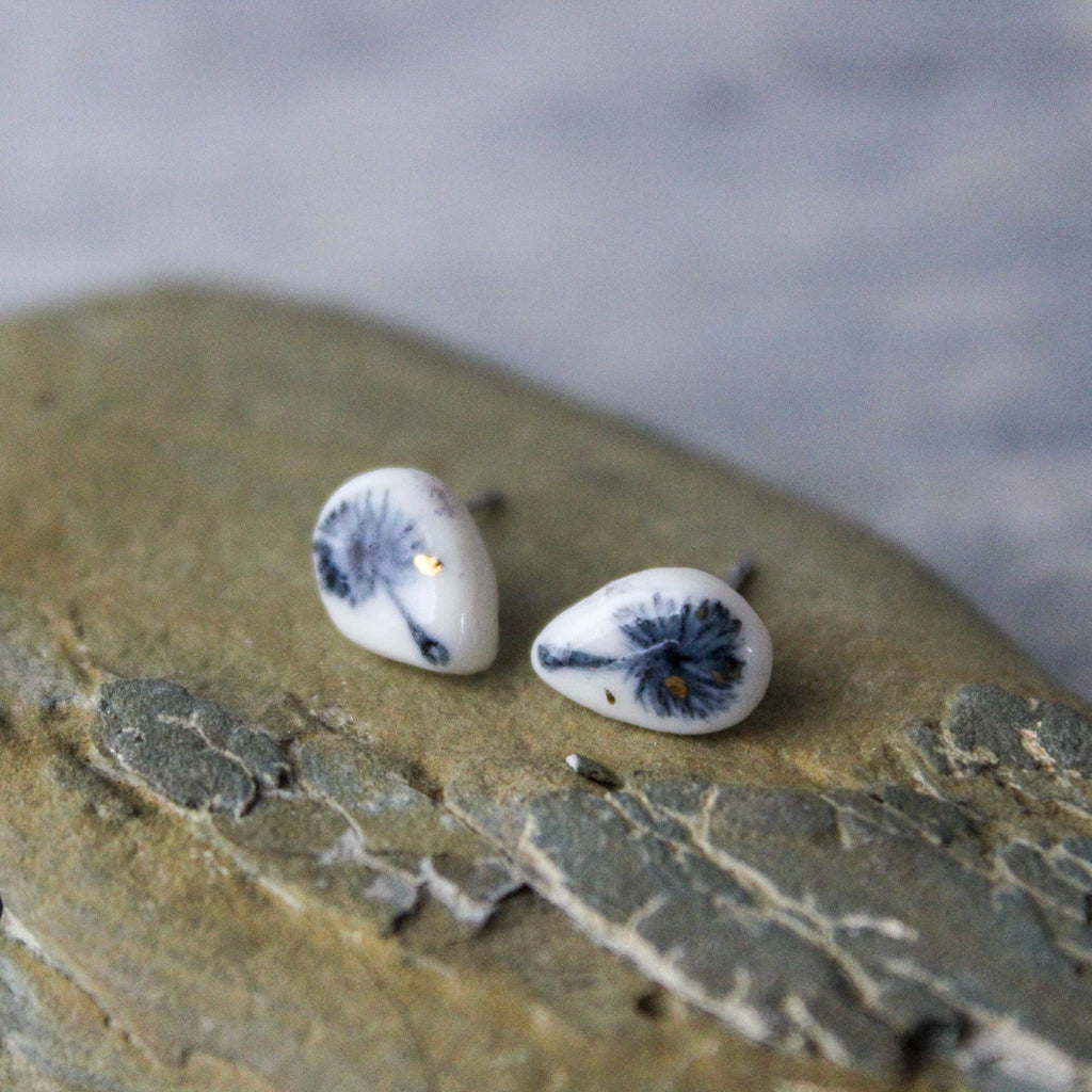 Porcelain Studs Dandelion - Tribe Castlemaine