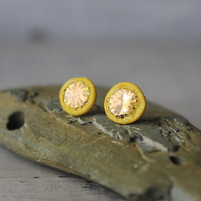 Porcelain Studs Gold Star - Tribe Castlemaine