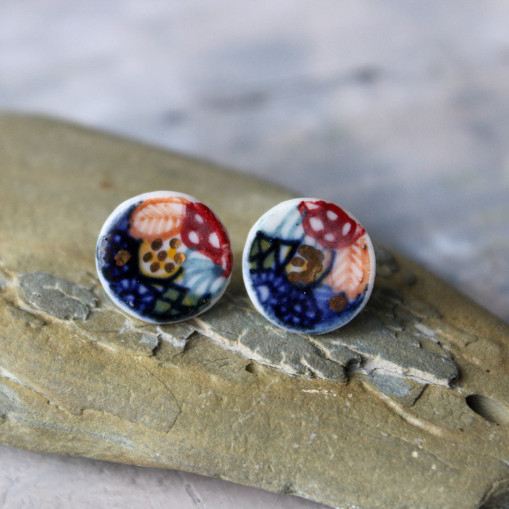 Porcelain Studs Painted Detail 2 - Tribe Castlemaine