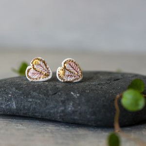 Porcelain Studs Sepia Wings - Tribe Castlemaine