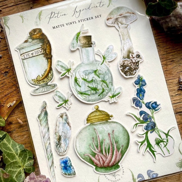 Potion Ingredient Sticker Set - Tribe Castlemaine