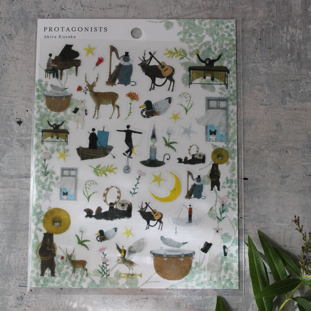 Protagonists Japanese Sticker Sheet - Tribe Castlemaine