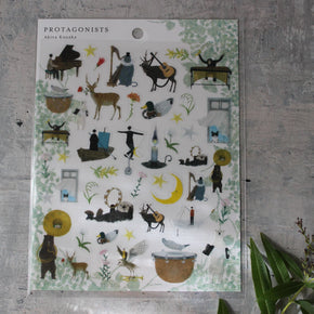 Protagonists Japanese Sticker Sheet - Tribe Castlemaine