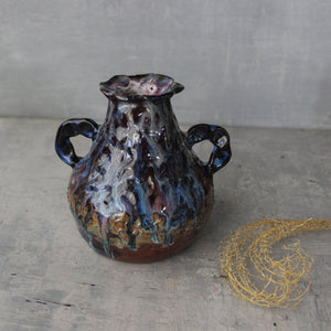 RAW Dark Large Urn Vase - Tribe Castlemaine