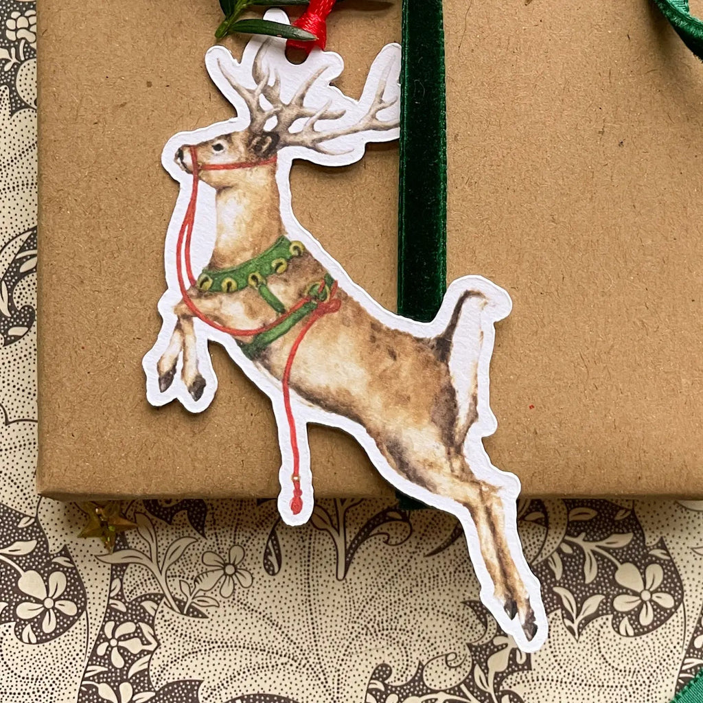 Reindeer Watercolour Gift Tags - Tribe Castlemaine