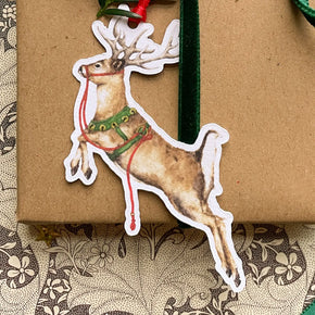 Reindeer Watercolour Gift Tags