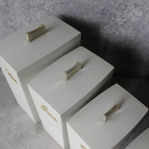 Retro Capri White Cannister Set - Tribe Castlemaine
