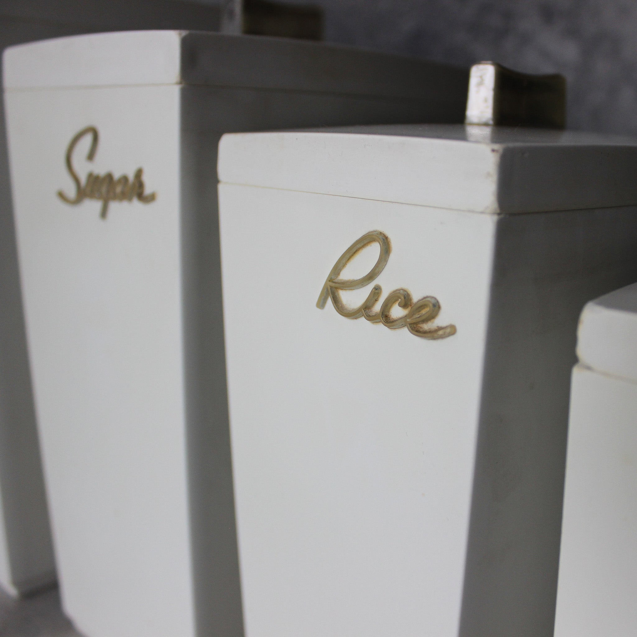 Retro Capri White Cannister Set - Tribe Castlemaine