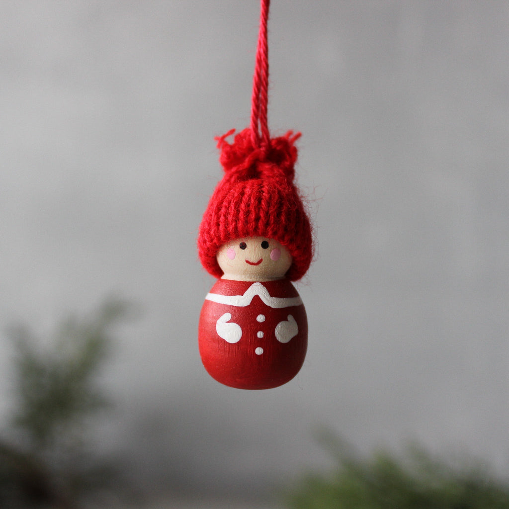 Scandi Mini Santa Hanging Ornament - Tribe Castlemaine