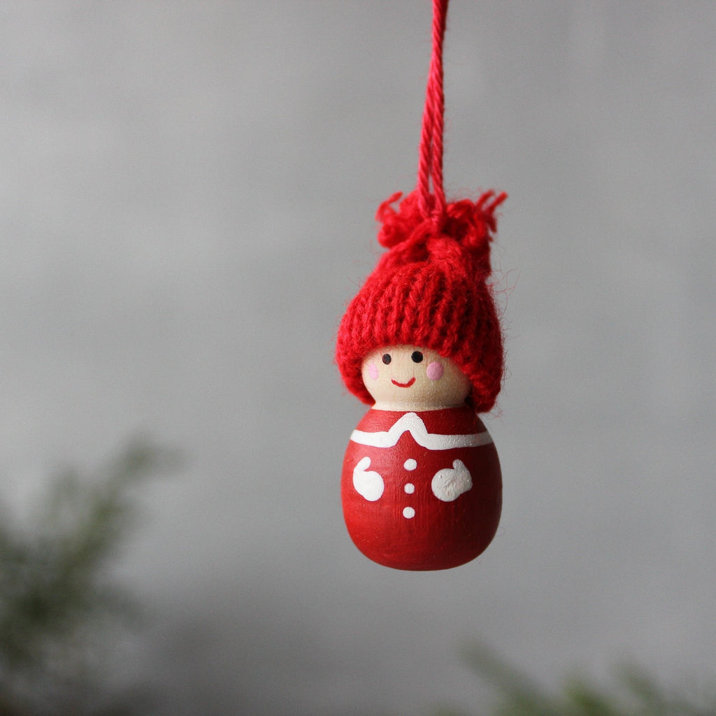 Scandi Mini Santa Hanging Ornament - Tribe Castlemaine