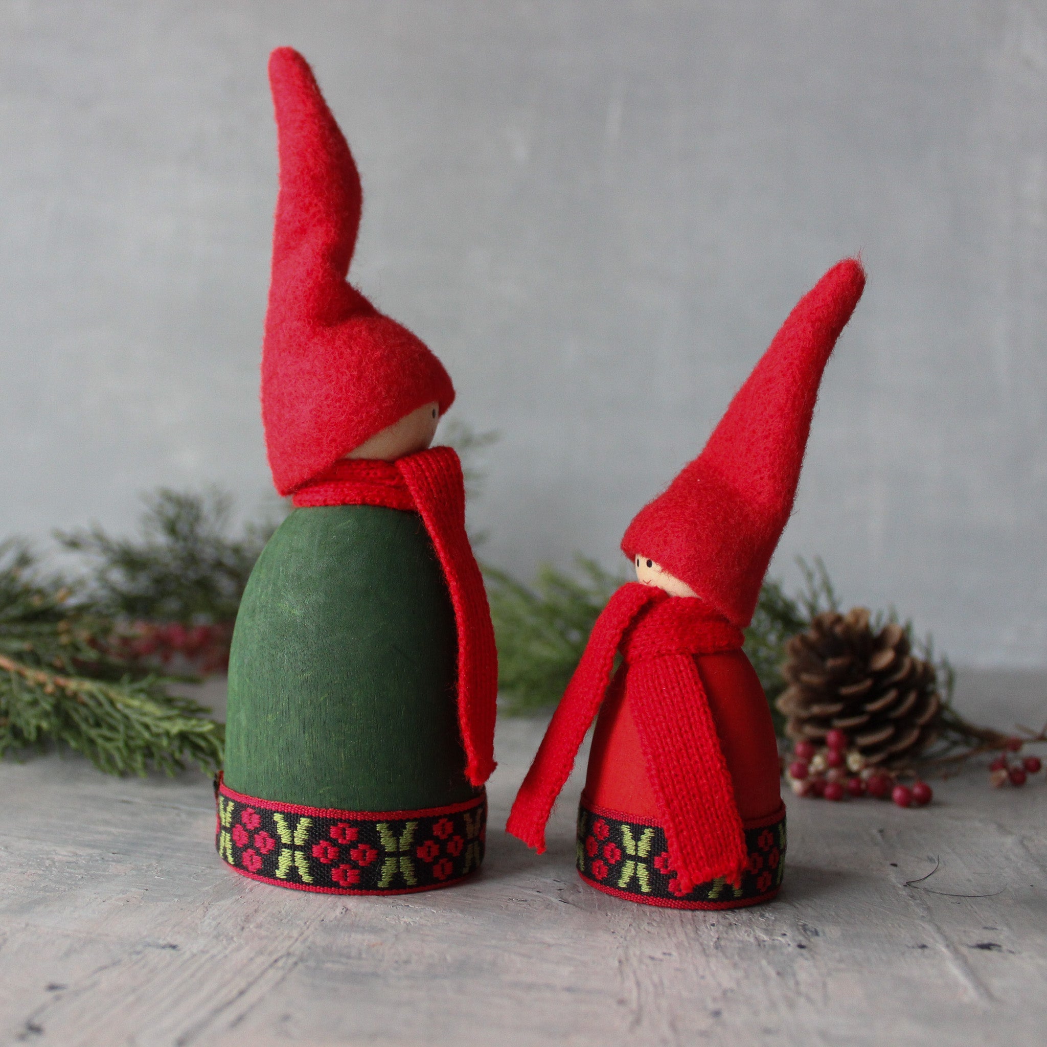 Scandi Santa Standing Ornaments - Tribe Castlemaine