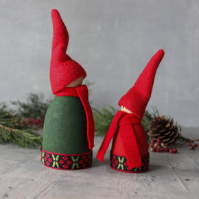 Scandi Santa Standing Ornaments - Tribe Castlemaine