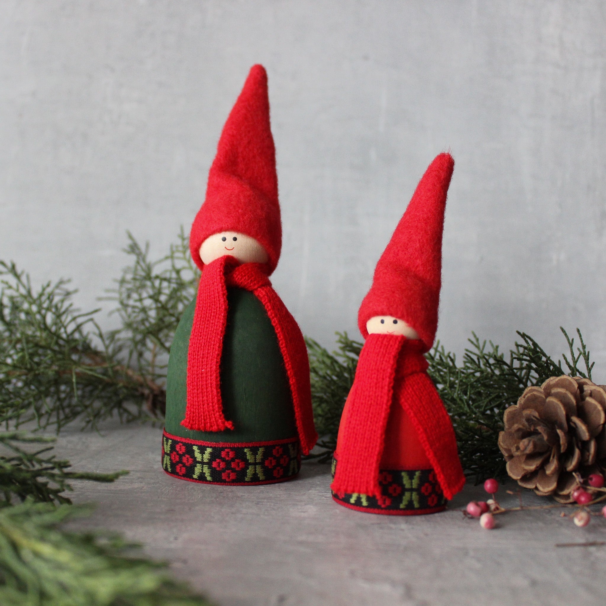 Scandi Santa Standing Ornaments - Tribe Castlemaine