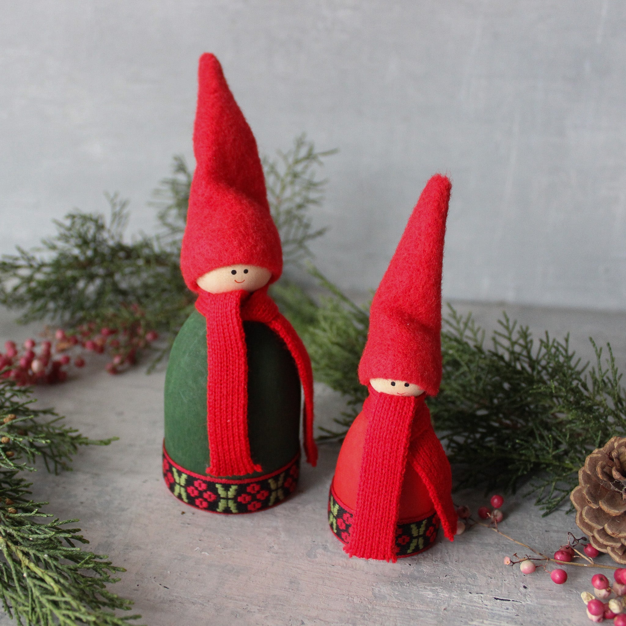 Scandi Santa Standing Ornaments - Tribe Castlemaine