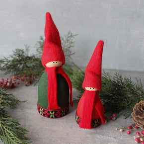 Scandi Santa Standing Ornaments - Tribe Castlemaine