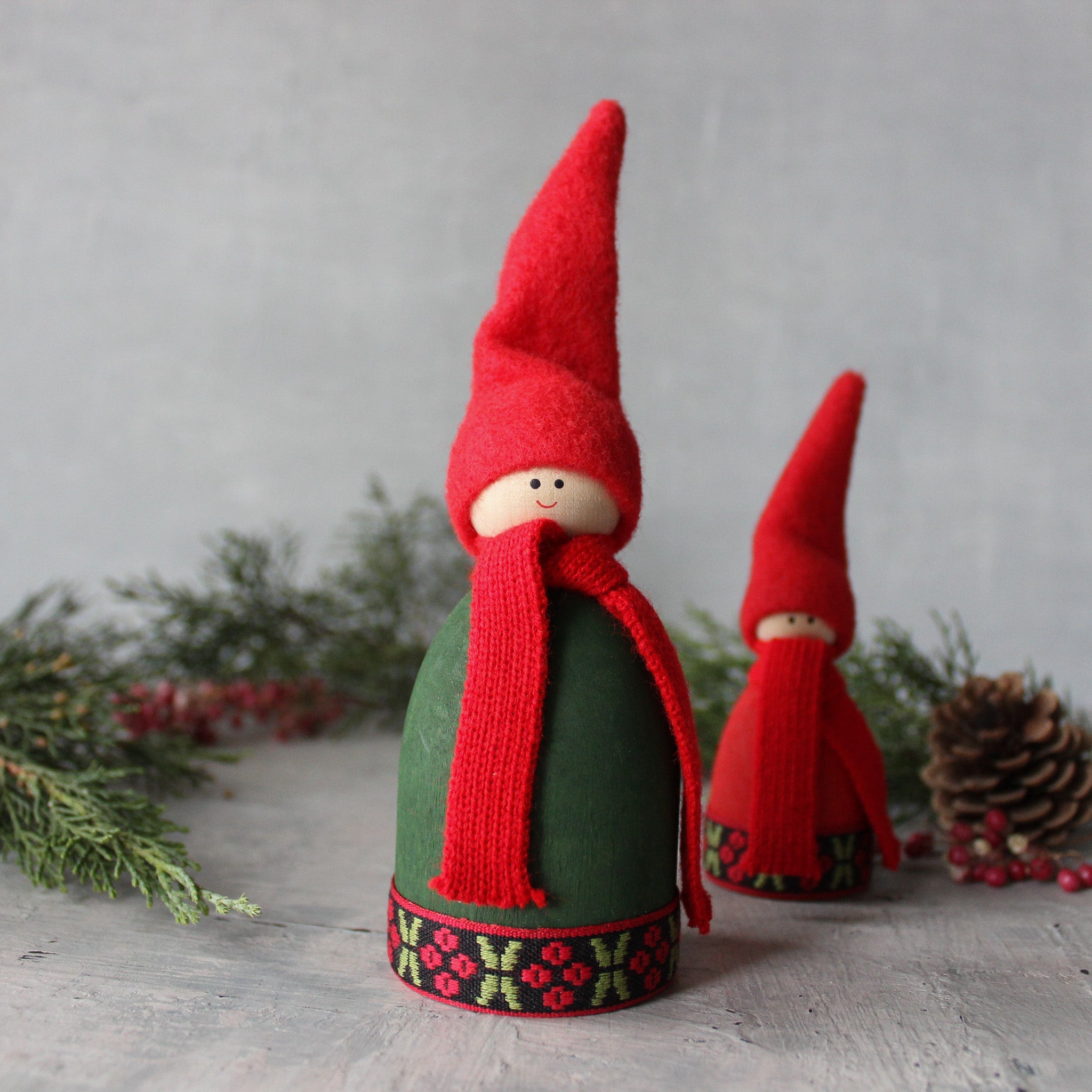 Scandi Santa Standing Ornaments - Tribe Castlemaine