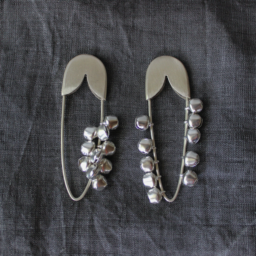 Silver Bell Safety Pin - Tribe Castlemaine