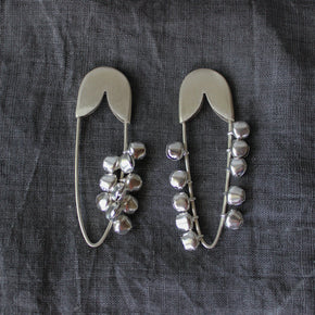 Silver Bell Safety Pin - Tribe Castlemaine