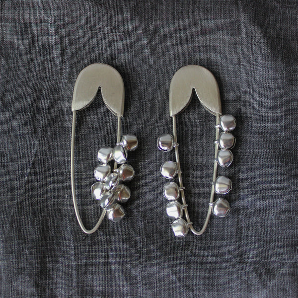 Silver Bell Safety Pin - Tribe Castlemaine