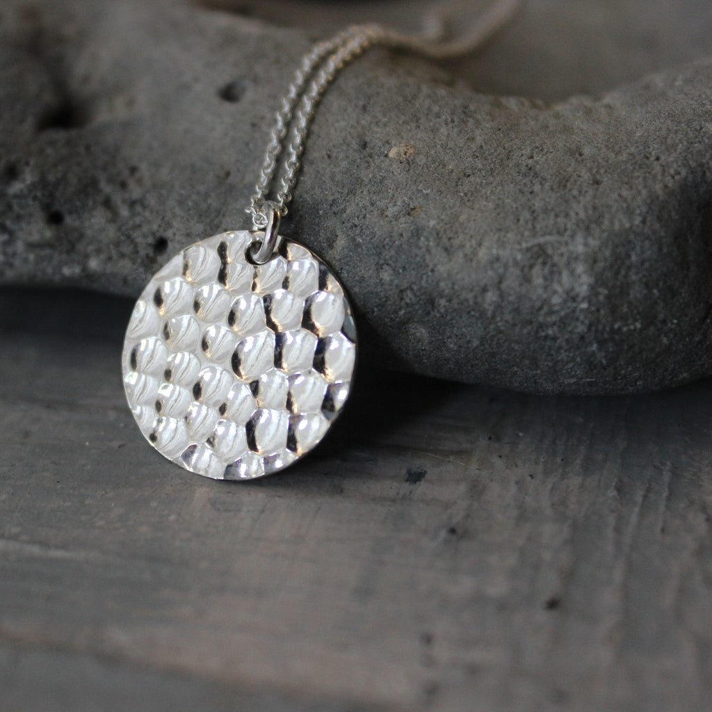 Silver Disc Necklace - Tribe Castlemaine