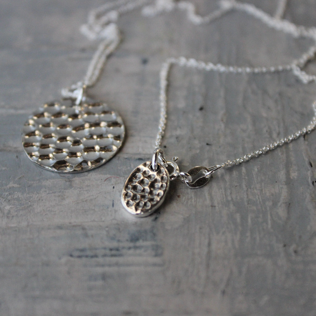 Silver Disc Necklace - Tribe Castlemaine