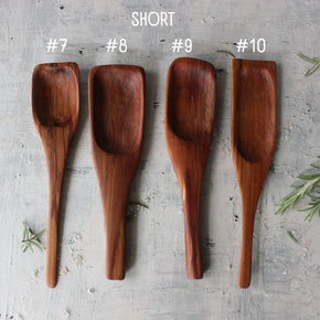Hand Carved Wood Spoons Short