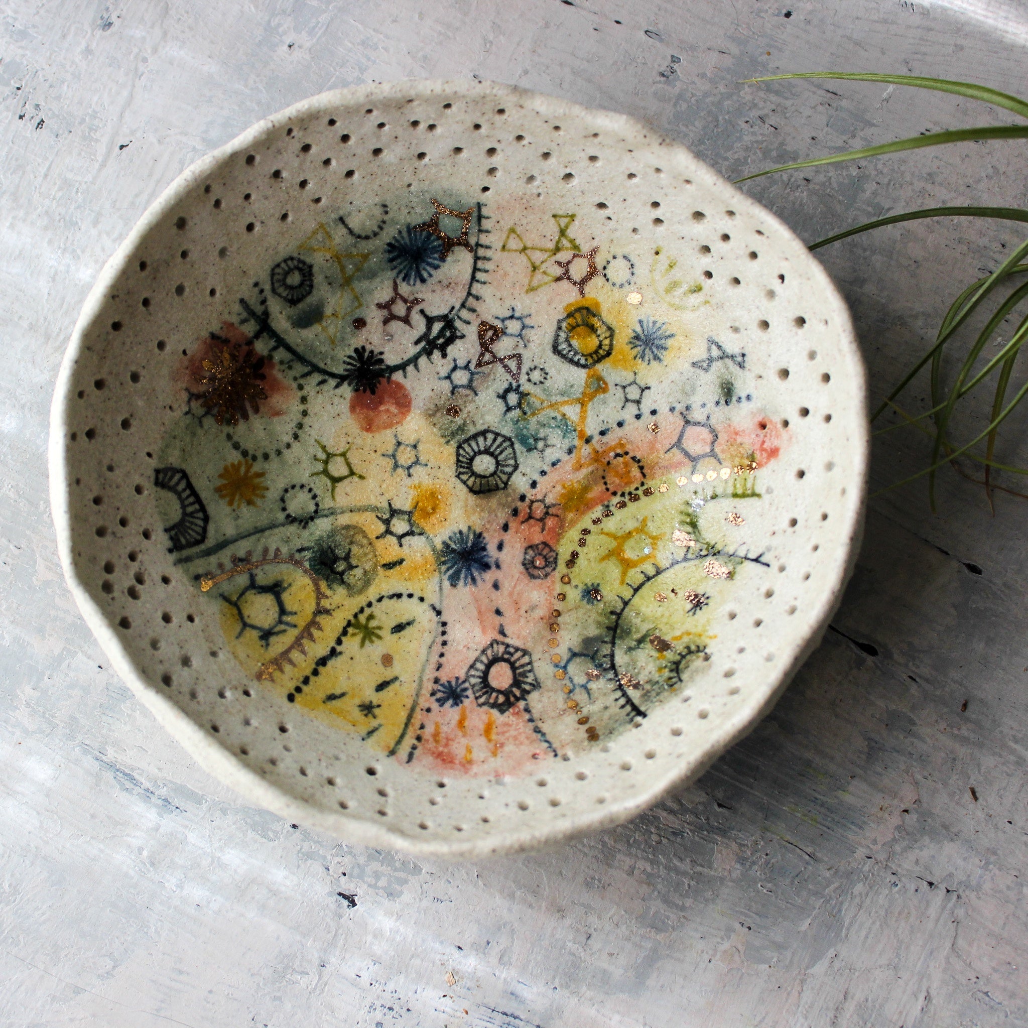 Stars & Cells Ceramic Bowl - Tribe Castlemaine
