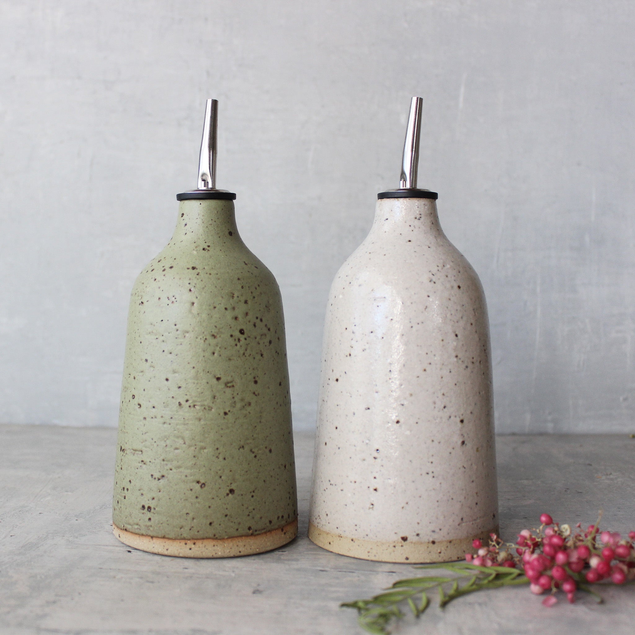 Stoneware Oil Bottles - Tribe Castlemaine