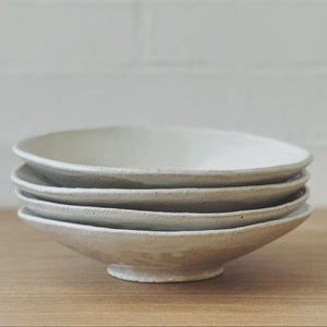 Stoneware White Sabi Bowls - Tribe Castlemaine