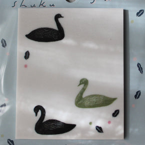 Swan Nishi Shuku Sticky Note Pad - Tribe Castlemaine