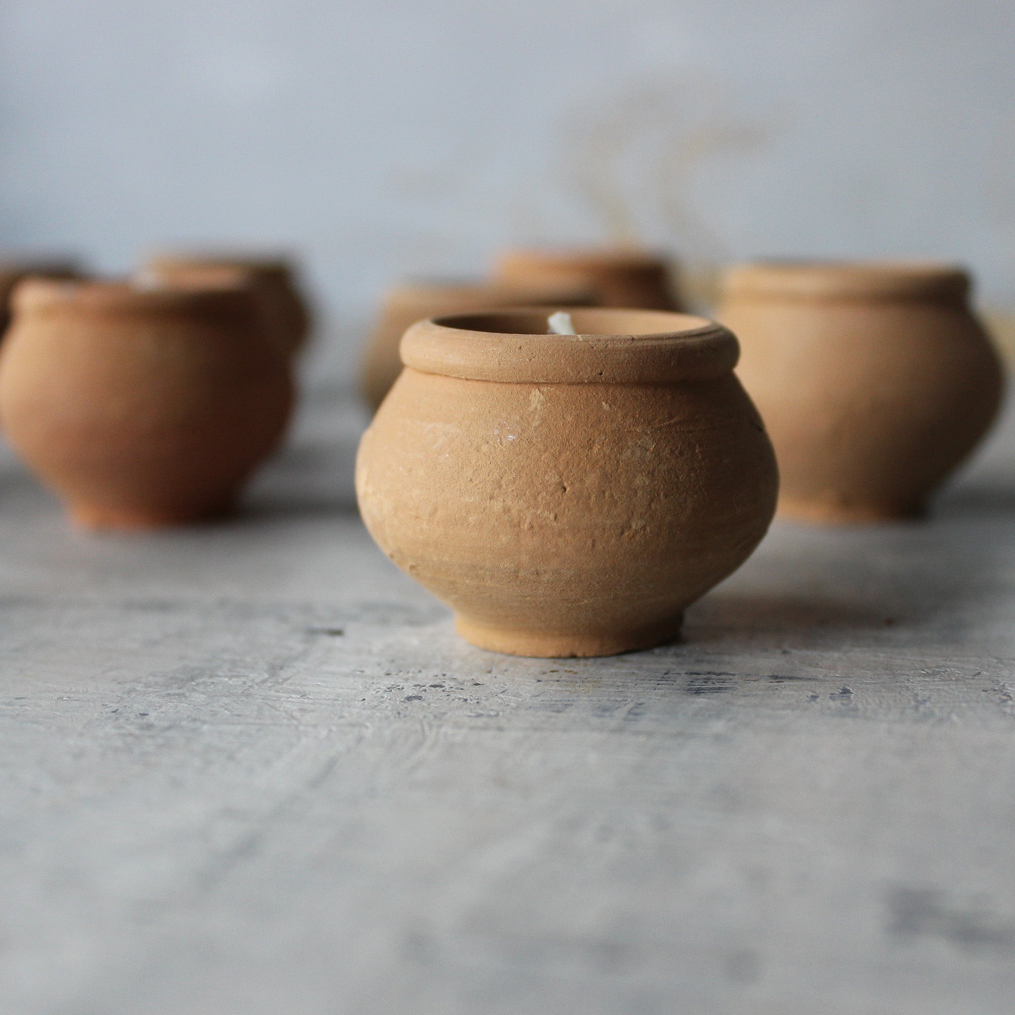 Terracotta Beeswax Tea Candles - Tribe Castlemaine