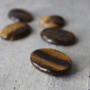Tiger's Eye Worry Stone - Tribe Castlemaine