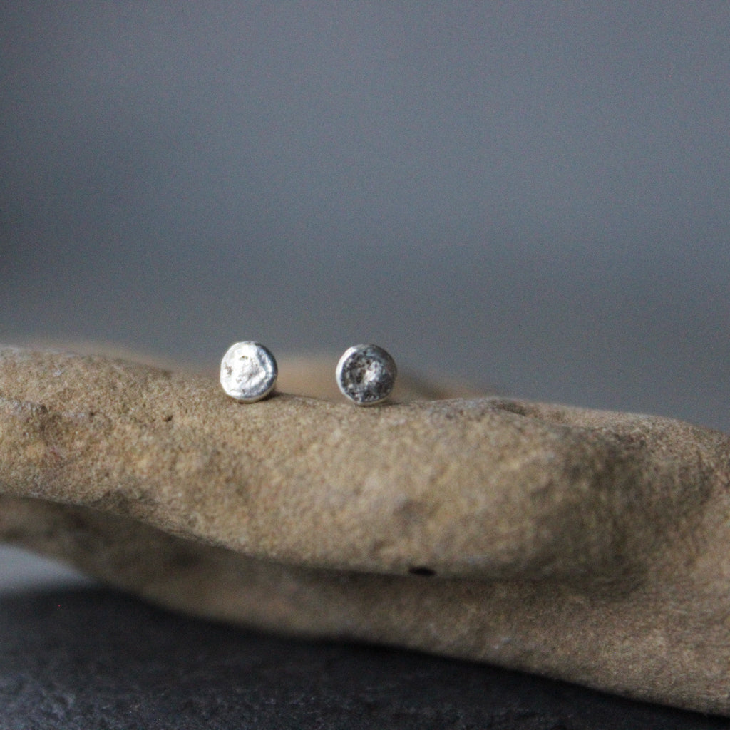 Tiny Dotty Silver Studs - Tribe Castlemaine