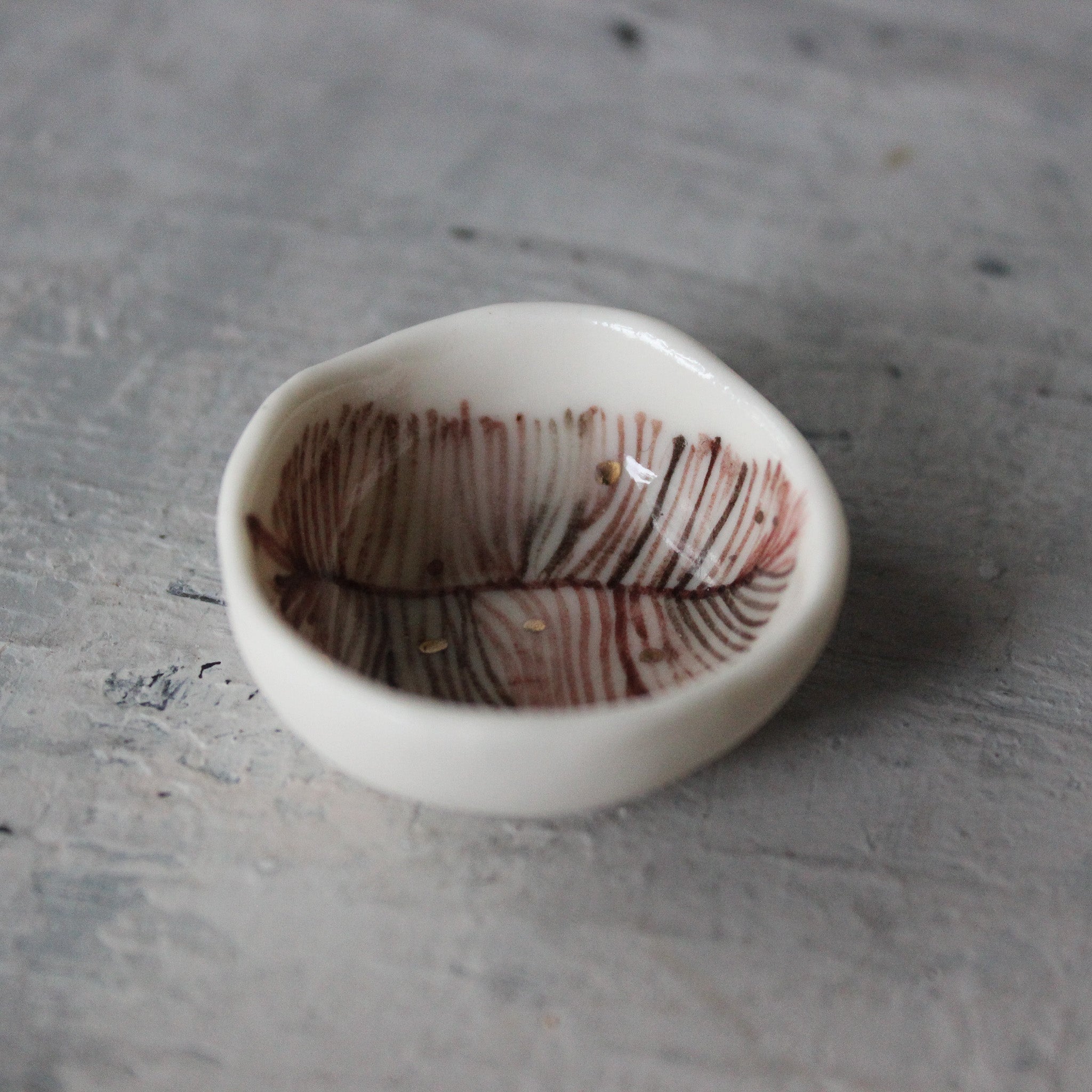 Tiny Feather Trinket Dishes - Tribe Castlemaine
