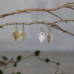 Tiny Leaf Earrings - Tribe Castlemaine