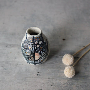 Tiny Painted Detail Vase - Tribe Castlemaine